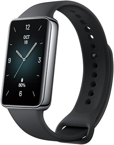 HONOR Band 9 1.57” Smartwatch, SpO2, Fréquence Cardiaque, 96 Modes Sportifs Podometre, 5ATM, 14 Jours, Android/iOS, Noir