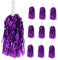 Milisten 10 Paar Cheerleader-Zubehör Glitzer Pompons Cheer Pom Poms für Mädchen Kinder jubeln Pompons Cheerleading The Cheerleaders Requisiten mit Griff Zubehör für Sportspiele Violett