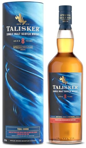 TALISKER Tidal Churn, Special Release 2024, Single Malt Scotch Whisky, Talisker 8 Jahre, 58,7 Prozent vol, 200 ml