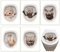 Eowppue Stickers WC Fantaisie – Ensemble de 5 Stickers Toilettes en PVC avec des Chats Mignons, Idéal pour la Décoration Salle de Bain et WC