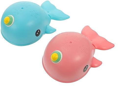 Vaguelly 2 Stück Badespielzeug Cartoon Wal Aus Robustem Kunststoff Mit Mechanischem Antrieb Perfektes Interaktives Spielzeug Für Babybadewanne Und Planschbecken Spielerisch Farben Lernen