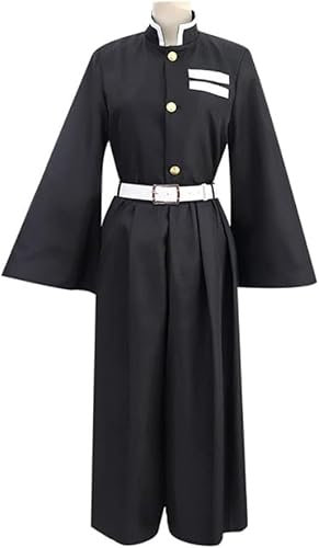 Bocguy Muichiro Cosplay, Tokitou Muichirou Kostüm, Anime Kostüm Herren, Erwachsene Anime Charakter Outfit Uniform für Karneval Halloween Cosplayparty