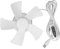ZLXHDL Tragbarer Deckenventilator, Fernbedienung, Timing, leiser USB-Zeltventilator, 3 Geschwindigkeiten einstellbar, tragbarer hängender Deckenventilator, USB-Ventilator für Campingzelt
