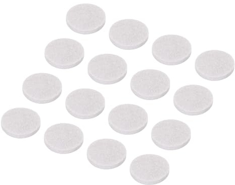 QUARKZMAN 24 Stück Filz Selbstklebend 30 mm Rund Kleine Filzgleiter für Stühle Anti Rutsch Pads Möbelgleiter Stuhlbeinschoner Verhindern Kratzer für Möbel Hartboden Beige
