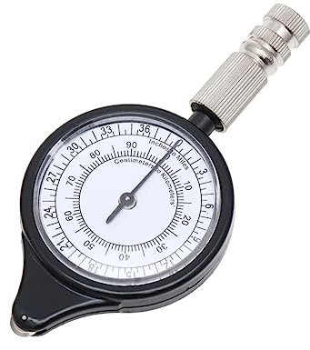 GAROZATION Outdoor Kartenmesser Metall Messrad Präzises Kartenmessgerät Mit Zeiger Robustes Distanzmessrad Für Camping Wandern Radfahren