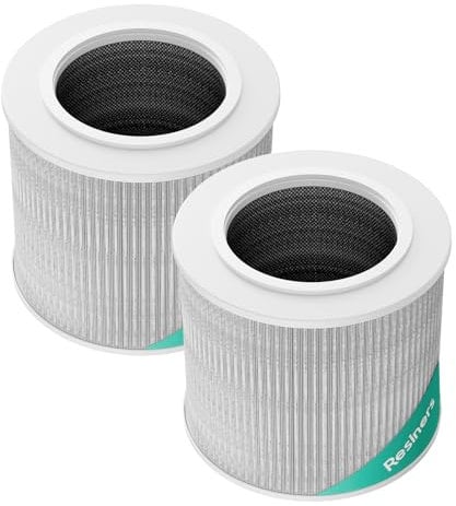 Resiners 2 Pack Ersatzfilter für Purair Luftreiniger, 2-in-1 Harz Luftreiniger Ersatzfilter, H13 True HEPA Ersatzfilter, SGS-Zertifiziert, Epoxidharz Werkzeuge Harzzubehör