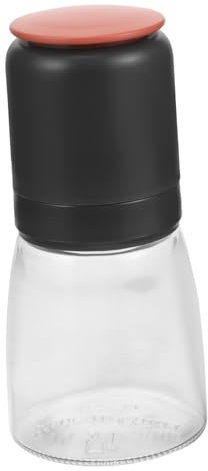 GLEAVI Glass Pepper Grinder Salt Shaker Portable Home Pepper Mill Easy to Use and Clean Capacity