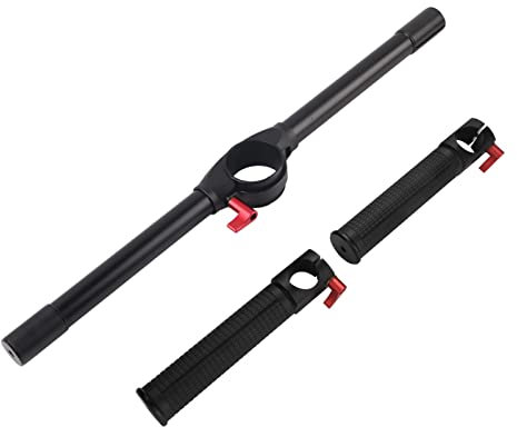 Xolsurg Durable Aluminum Alloy Gimbal Stabilizer Dual Handheld Grip Crane 2 Camera Handle Stabilizer Dual Grip Ergonomic Anti-Skid Black 609g Lightweight