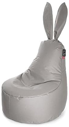Qubo™ Mommy Rabbit Sitzsack | Weicher und Flauschiger Sitz | Leicht und strapazierfähig | Bequemer Loungesessel | Pebble Pop Fit