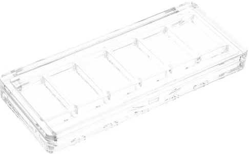 VILLCASE Lidschattenpalette Vielseitig Nutzbar und Tragbar mit Sechs Fächern Transparente aus Kunststoff für Concealer und Rouge für Besondere Anlässe und Unterwegs