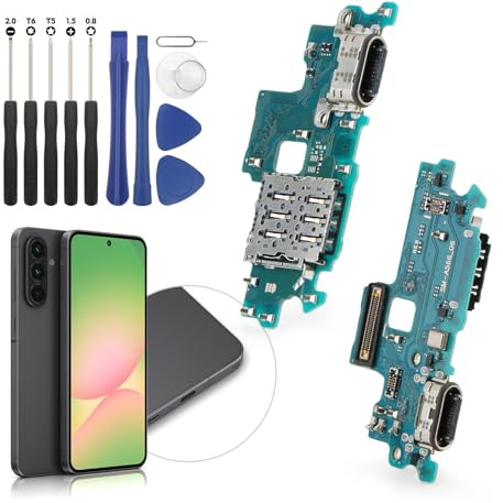 RongZy USB Charging Port for Samsung Galaxy A56 Dock Connector Charger Board Flex Cable Assembly Replacement for Galaxy A56 5G A566B with Tools