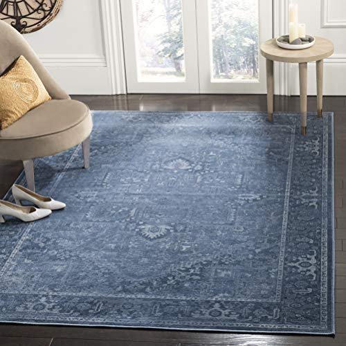 SAFAVIEH Traditionell Teppich für Wohnzimmer, Esszimmer, Schlafzimmer - Vintage Collection, Kurzer Flor, Blau, 201 X 279 cm
