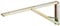 Tischverlängerung-Konsole Klappkonsole Tisch - Klappträger klappbar - H3050 | Metall gelb chromatiert | 380 x 25 x 120 mm | Möbel-Beschlag Tragkraft 40 kg | 1 Stück - Stahl Tischbeschlag Verlängerung