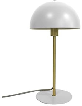 Leitmotiv Present Time Table lamp - Bonnet - Metall - Weiß - 20cm x 20cm x 39cm - Excl. E14, Max. 25W