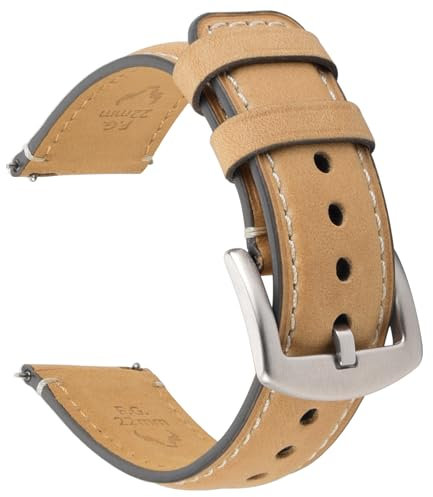 Fullmosa Leder Uhrenarmband Vintage-Ersatzarmband, Uhrenarmband 22mm 20mm 24mm 19mm 18mm Armband Uhr Zubehör für Herren Damen, Uhrband für Smartwatch und Universal-Uhren