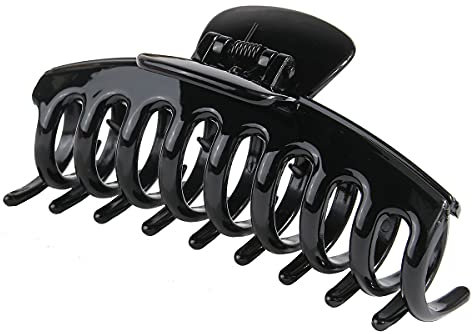 Lot de 3 pinces à cheveux pour cheveux épais - 10,9 cm - En plastique antidérapant - Grande tenue - Pour femme et fille (D1)