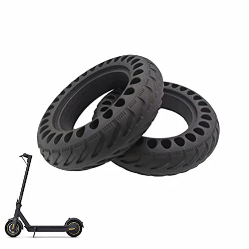HGTRH Scooter Reifen 8 Zoll Vollgummi, Vollreifen 8 Zoll e Scooter Reifen 8inch, Elektrorollerreifen Honeycomb Tubeless Vollgummireifen Ersatzräder für Roller Anti-Rutsch 2 Stück