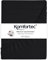 Komfortec Mikrofaser Spannbettlaken 90x200 cm – Weiches Spannbetttuch mit Rundumgummi – Fitted Sheet für Matratzen bis 30 cm – Schwarz – Oeko-Tex – Pflegeleicht & Hautfreundlich – 90g/m²