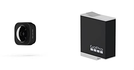 GoPro Max Lens Mod (HERO10 Black/HERO9 Black) - Offizielles GoPro-Zubehör & GoPro Enduro Akku (HERO11 Black/HERO10 Black/HERO9 Black) – Offizielles GoPro Zubehör