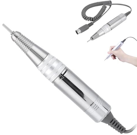Electric Replacement Bits for Nail Drill Handpiece, Electric Nail File Drill Repl. Wand Pen Handle File, Power Handles Bit for Finger Toe Nail Polishing Machine