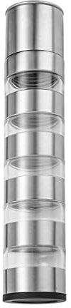 ZCX Pepper Grinder kit 5 Layers Salt and Pepper Grinder, Seasoning Mill Manual Glass Set Salt and Pepper Mill