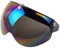 KENANLAN Universal 3 Snap Retro Helmvisier Winddichter Sonnenschutz Half Face Motorradhelm Visier (Mehrfarbig)