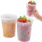 Coselena 24Pcs Round Food Containers with Lids - 950ml (32oz) Takeaway Containers with Lids for Meal Prep | Microwave & Freezer Safe, BPA Free Meal Prep Containers Reusable Plastic Tubs with Lids