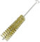 Ronyme Pipe Brush Flexible Rust Cleaner Long Handle Small Brass Brush Bristles Wire Brush for Tube Automotive Polishing Cleaning Bottles, Diameter 12mm