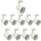 Jandei - Pack x10 Foco Techo Led Carril 30W, Blanco Cálido 3000K, 3000 Lúmenes, 185V-265V AC Monofásico, Aluminio Vestidor, Escaparate, Tienda, Oficina. (Blanco)