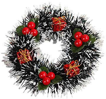 Kielsjajd Adventskranz, Weihnachten Deko Türkranz, Bauernhaus Weihnachtskranz Türkranz, Adventsgesteck Weihnachtsgesteck Tischdeko für Adventskranz, Weihnachtskranz, Basteln (B, One Size)