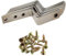 SQXBK Lot de 10 équerres d'angle en Z à angle droit de grande taille 25 mm pour fixation et fixation de meubles et connexion Argenté