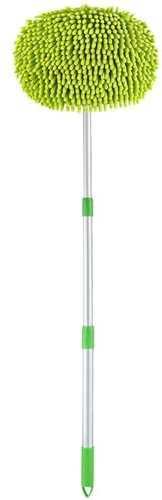 Autowaschbürste, Reinigung mit langem Griff, 118 cm, Chenille, Mikrofaser, für Auto, LKW, Wohnwagen, ohne Kratzer