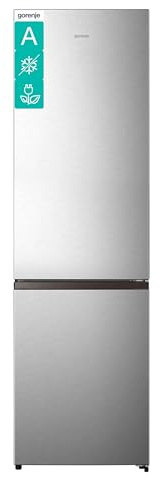 Gorenje NRK620AA1XL4 Kühl-Gefrierkombination/Freistehend/ 336L Gesamtvolumen/ 35dB/ EEK: A/NoFrost Plus/CrispZone mit HumidityControl/FastFreeze/Inverter-Kompressor/ (BxHxT): 59,5× 201,7× 57,9 cm
