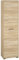 Lomadox Garderobenschrank Flurschrank Kleiderschrank Dielenschrank 1 Tür Kleiderstange Eiche hell 54,3x198,7x33,7 cm