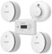 Home Fire Safety Bundle | 3 Smoke Alarms, 1 Heat Alarm, 1 CO alarm | 10 Year Sealed Battery (NONE WIRELESS INTERLINK)