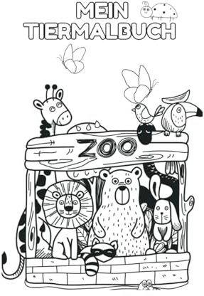 Mein Tier Malbuch für die ganz Kleinen: Tier Malbuch ab 2 Jahre
