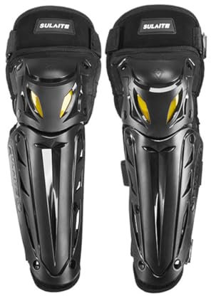 Baymate Ginocchiera per Moto per Uomini e Donne Shin Guard Pads Gear Protettivo Professionali con Imbottitura in Schiuma Resistente e Cinghie Regolabili