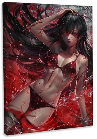 Hustling Sharks® Animebild „Anime Girls 2“ – Leinwand 40 × 60 cm