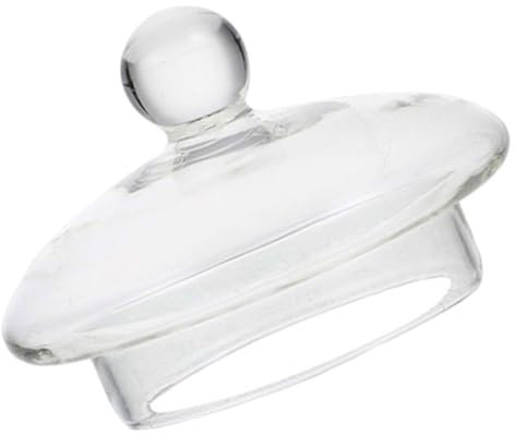 MOLUCKFU Glasdeckel Teekanne Ersatzdeckel Transparent HitzebestäNdig Passgenau FüR Blumentee Kessel ZubehöR Leicht Zu Reinigen