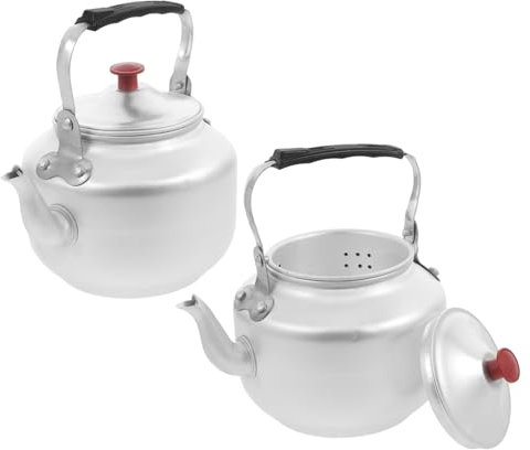 PRETYZOOM 2piezas Hervidor De Agua Filtro Tetera De Aleación De Aluminio Cocina Fácil De Usar