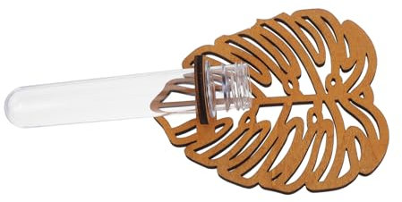 Warmhm Mensola Per Piante Verdi in Legno Porta Piante Idroponiche Terrario Vegetale Vaso Con Supporto in Legno Tubi Sospesi a Parete Di Propagazione Porta Piante in Provetta Di Legno