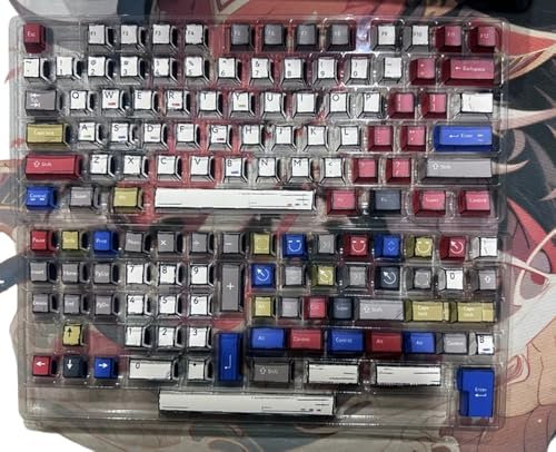 Custom Manga Style Keycap Set 139 PBT Hundred Lamp Theme Profile Gaming Keycaps Compatible With Mechanical Keyboards