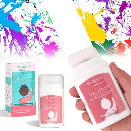 100ml Wandfarbe Ausbessern Weiß, Wandreparatur Rollbürste | für Reparieren Sie Graffiti Kratzer Flecken Wandreparatur Creme