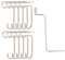 IWOWHERO 1 Ensemble Outils de Fixation de Fils de clôture Acier Inoxydable tendeur de clôture tendeur de Fil métallique tendeur de Fil de clôture Tension du Fil tendeur de Grillage Silver