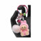 BB ANGELL serie Porte-clés mini lebubu Décoratifs en Peluche,(compatible labubu) Pendentifs Mignons avec Pompons, Collection Pastel (ROSE)