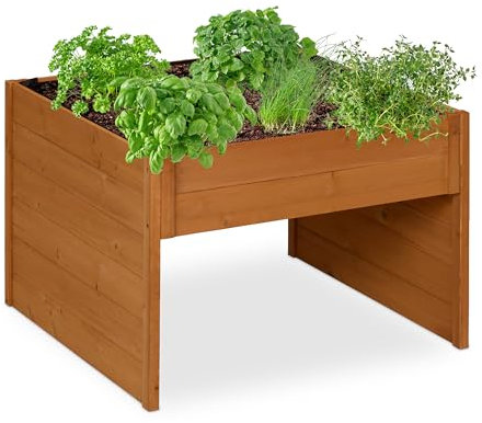 Relaxdays Garage pour Robot Tondeuse, Toit Qui Peut accueillir Vos trésors Verts, H x L x P : 52,5 x 79 x 74 cm, Orange