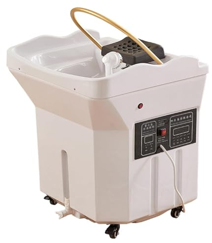 Bac À Shampoing À Circulation d'eau Pro Head Spa Equipment avec Réservoir De 60 L,Circulation d'eau, luminothérapie, Soins Capillaires Tout-en-Un