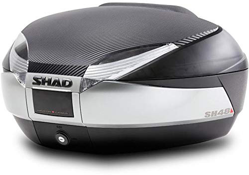 SHAD - D0B48206R : Koffer oder Tasche hinten, für Roller oder Motorrad SH48 Antracite/Nero Top Case und hintere Abdeckung