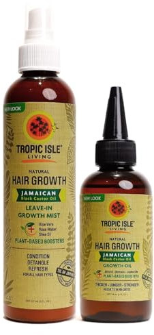 Tropic Isle Living Jamaican Black Castor Oil Growth Duo