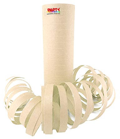 PARTY DISCOUNT ® Luftschlange Standard, beige, 1 Rolle